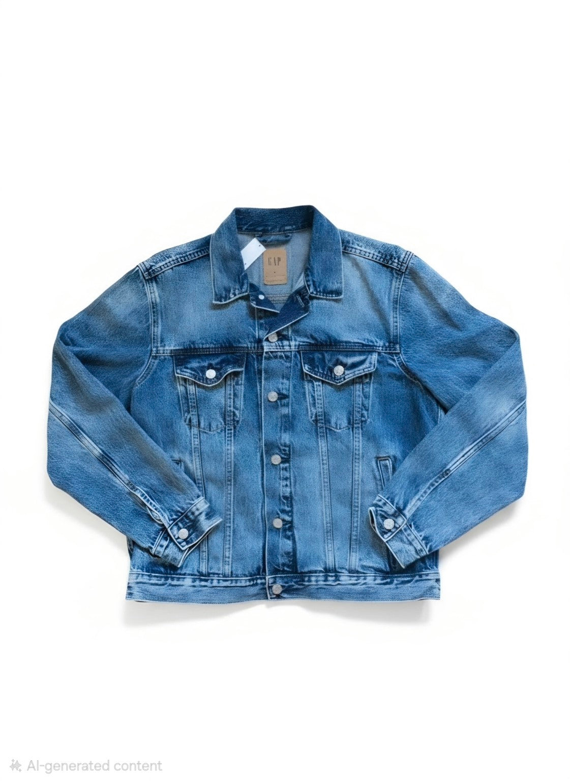 GAP Unisex Appliqué Lei Denim Jacket