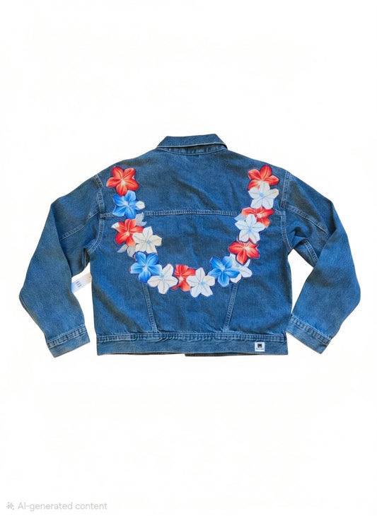 GAP Appliqué Lei Denim Jacket