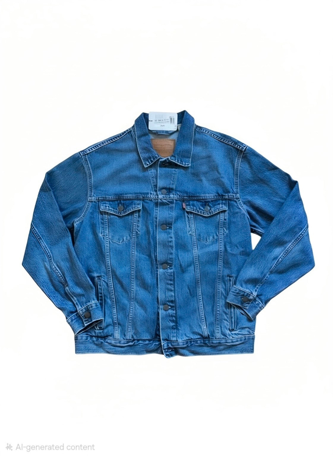 Lucky Brand Appliqué Lei Denim Trucker Jacket