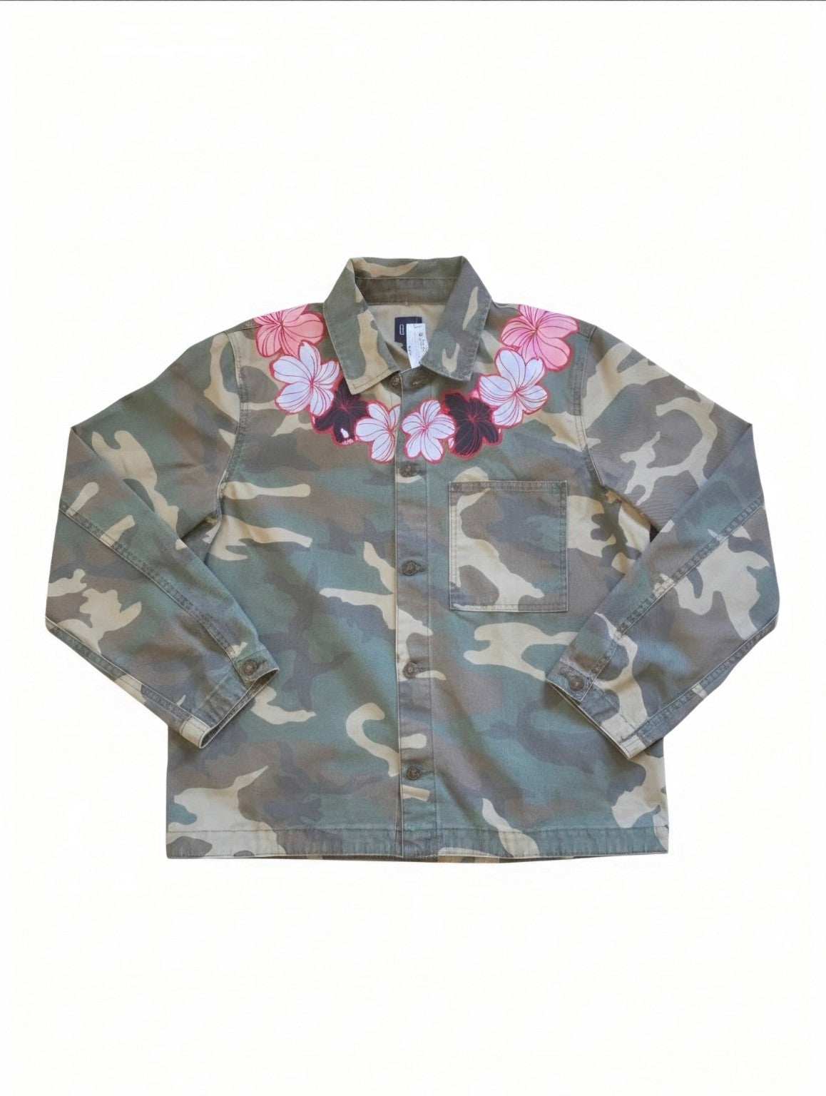 GAP Camo Appliqué Lei Jacket