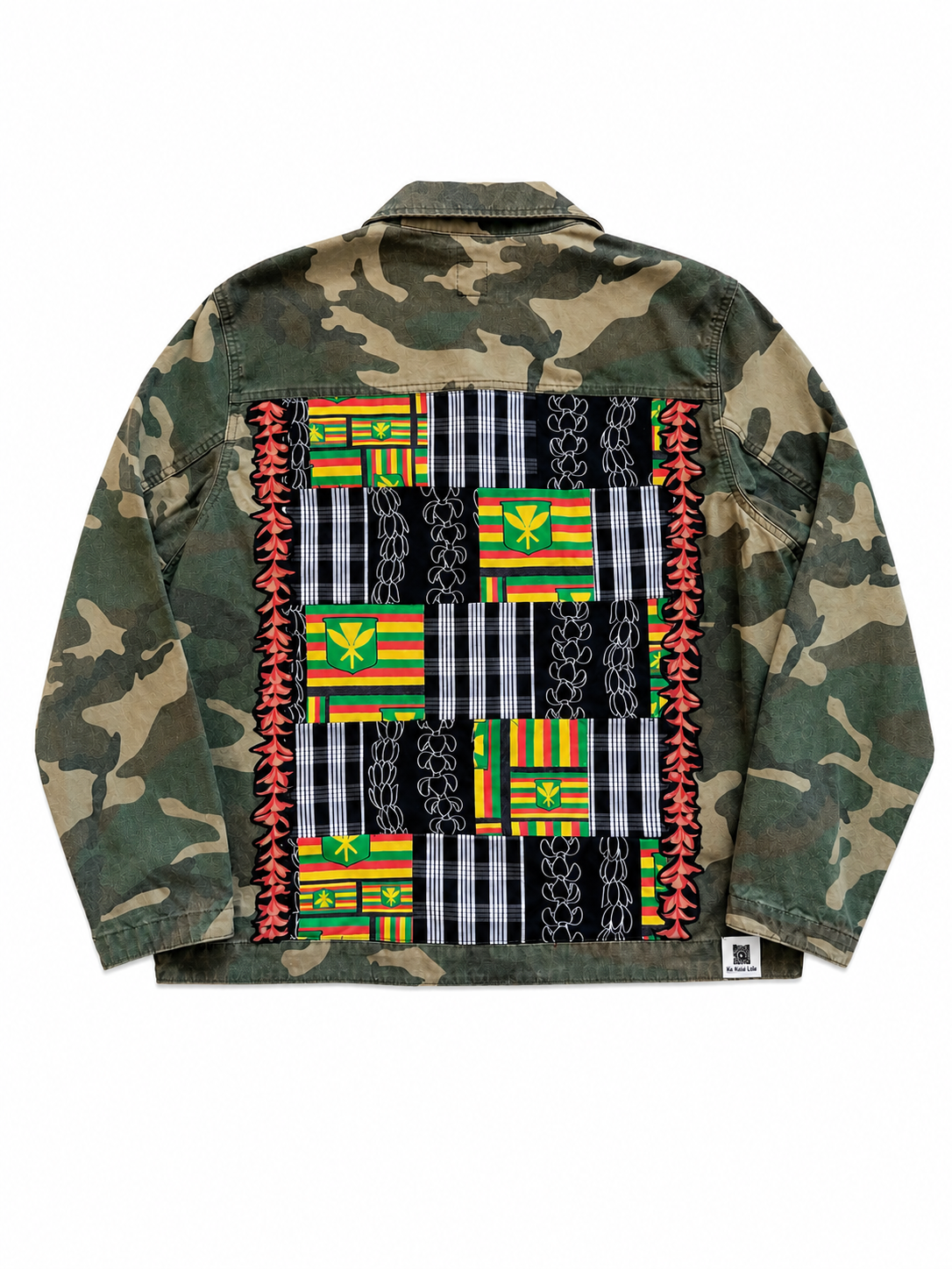 GAP Camo Appliqué × Patchwork Shacket